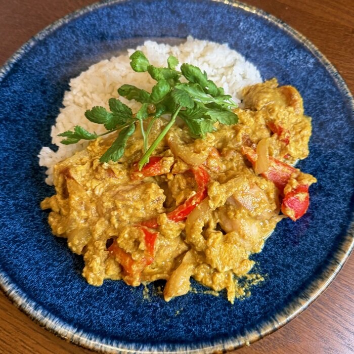鶏のパッポンカリー(カレー卵炒め).jpg