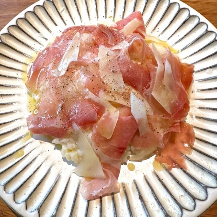 生ハムとパルメザンチーズのリゾット.jpg